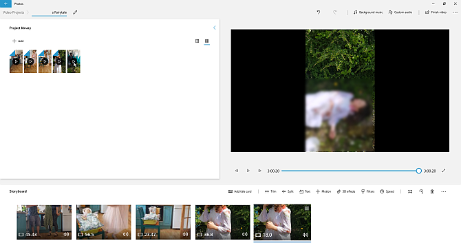 windows 10 foto's app video-editor