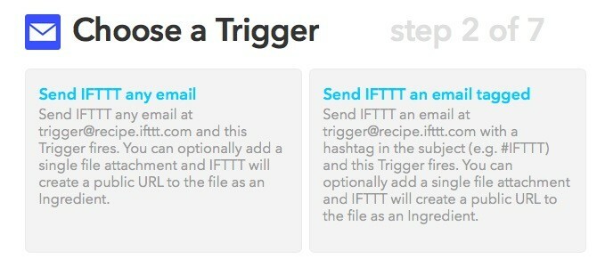 Stuur IFTTT-e-mail