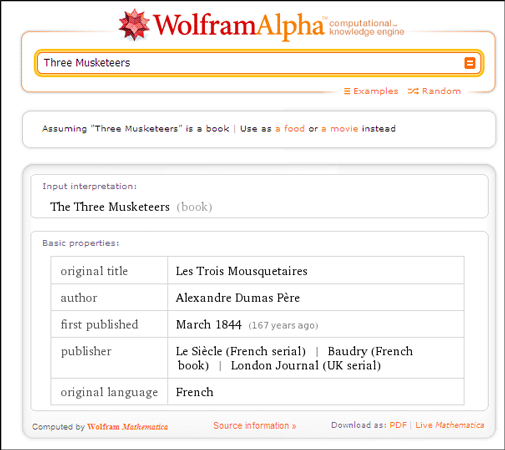 10 coole toepassingen van Wolfram Alpha als je leest en schrijft in de Engelse taal Wolfram Alpha05