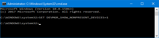 Oude stuurprogramma's eenvoudig verwijderen uit Windows NONPRESENTE APPARATEN CMDPROMPT