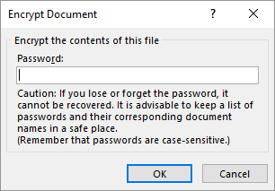 Professionele rapporten en documenten maken in Microsoft Word Encrypt Document