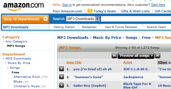 gratis mp3-downloads