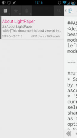 Schrijf en bekijk markdown in stijl met LightPaper [Android] lightpaper 01