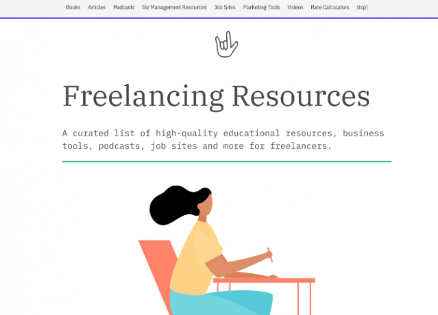 We Freelancing is een samengestelde lijst met boeken, podcasts, artikelen, apps en andere bronnen voor freelancers