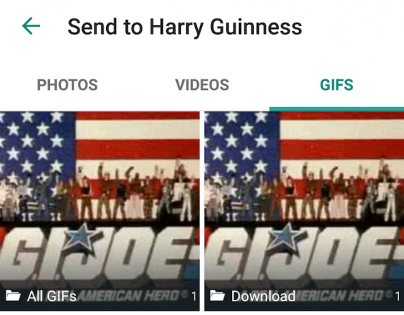 WhatsApp nieuwe functie - GIF's