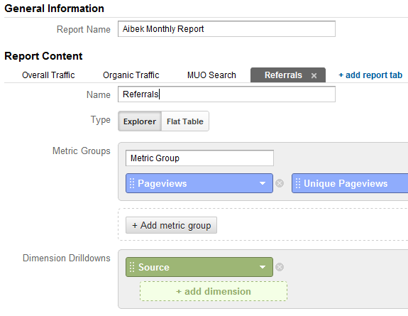 Google Analytics-rapporten