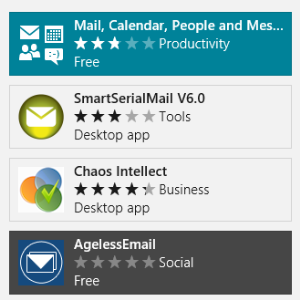 Windows 8 e-mailapp