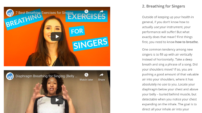 Gratis spiekbriefje in 10 stappen om te leren zingen
