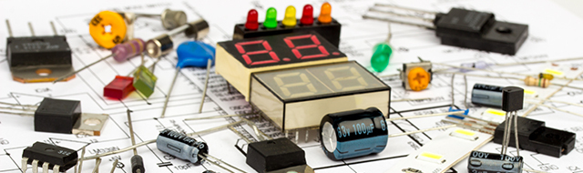 verschillende soorten elektronische componenten