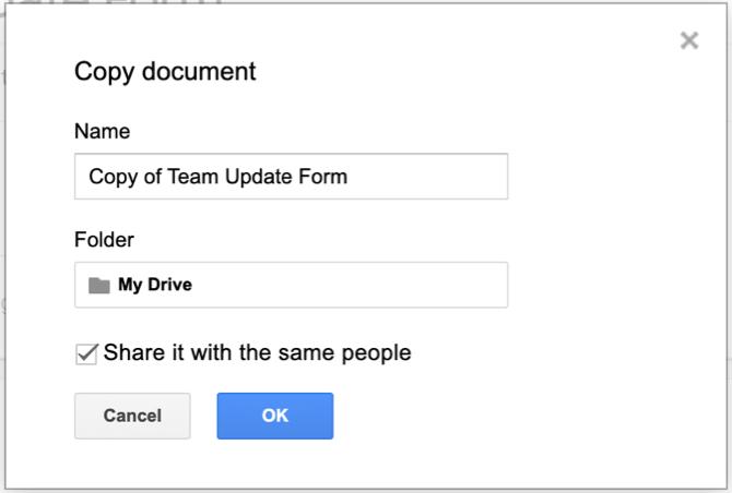 Google Forms Copy Form