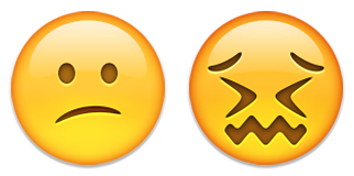 verwarde emoji-emoticon