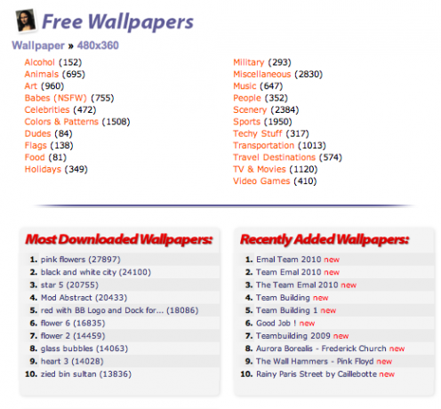 10 beste sites om gratis achtergronden te krijgen voor uw mobiele telefoon Crackberry