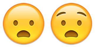 geschokt verrast emoji-emoticon