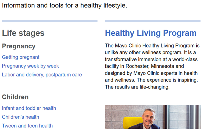 mayo clinic artikelen web