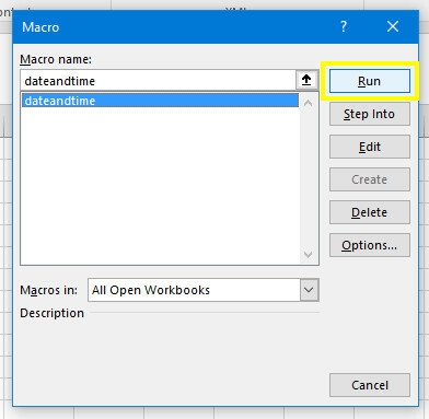 Excel-macro uitvoeren