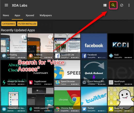 spraaktoegang downloaden via xda labs-app