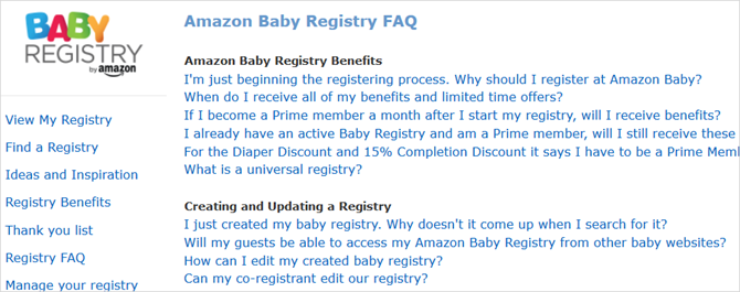 Veelgestelde vragen over Amazon Baby Register