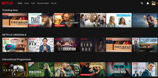 Netflix-schermafbeelding