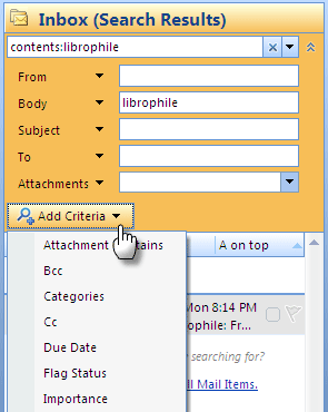 6 manieren om naar e-mails te zoeken in Outlook 2007 Instant Search 5