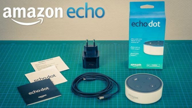 Hoe u uw Amazon Echo Dot 01 Echo Dot Box-inhoud instelt en gebruikt