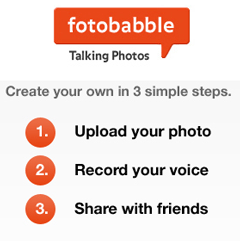 Fotobabble - Wees perfect voor je foto door stem toe te voegen aan je fotobabble