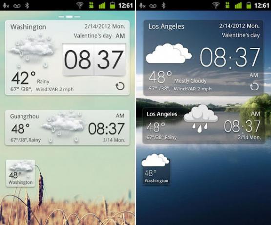 weer-app voor Android