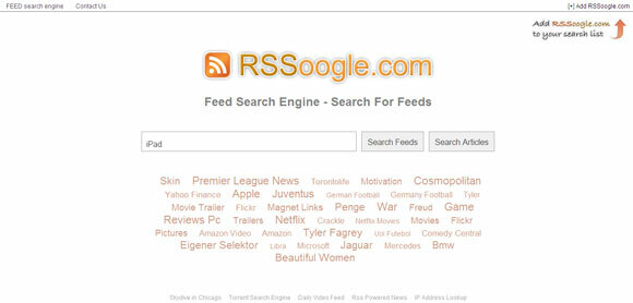 rss feed zoekmachine