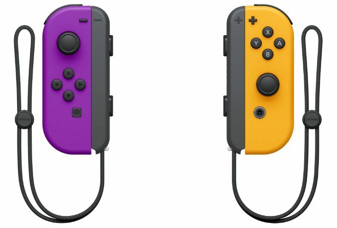 Nintendo Purple en Orange Joy-Cons