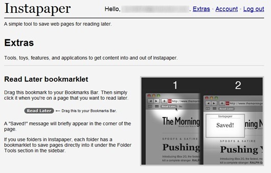 Webartikelen opslaan om later te lezen op uw niet-tablet Kindle Instapaper Bookmarklet thumb