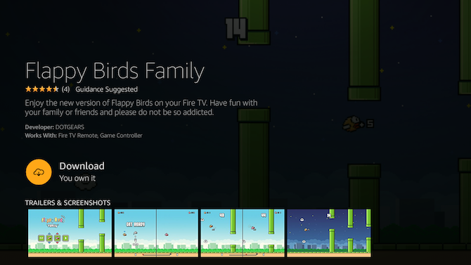 Hoe Amazon Fire TV Stick te gebruiken: Flappy Birds Family en andere games downloaden en spelen