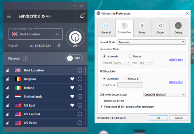 Windscribe VPN Review: Blown Away or a Light Breeze? vpnp windscribe windows-client