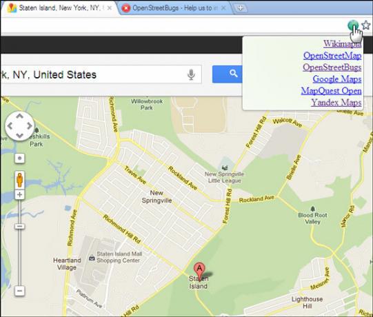 Chrome-extensie voor google map