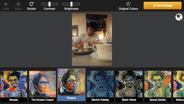 Dreamscope zet gratis foto's om in schilderijen op het web