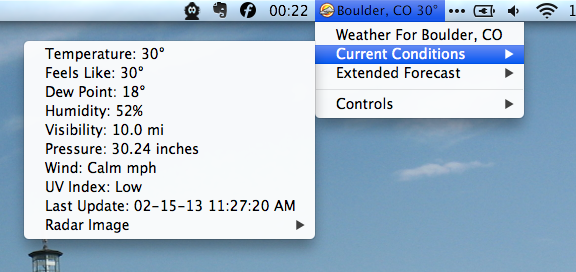 Pimp de menubalk van je Mac met de beste Tweaks & Apps macweather-meteroloog