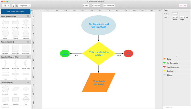 Flowchart Designer voor Mac