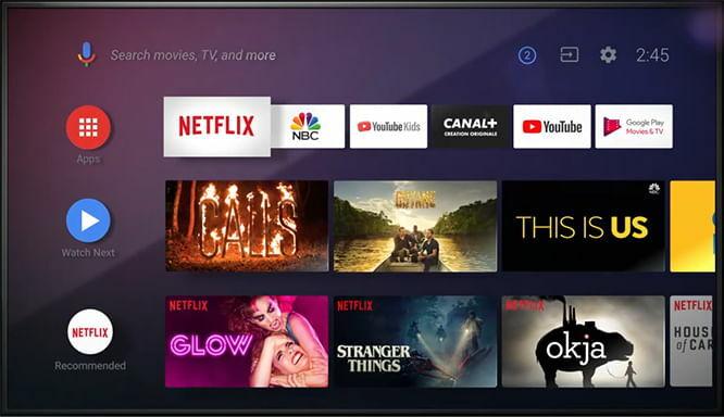 android tv-interface