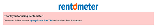 Is Rentometer gratis