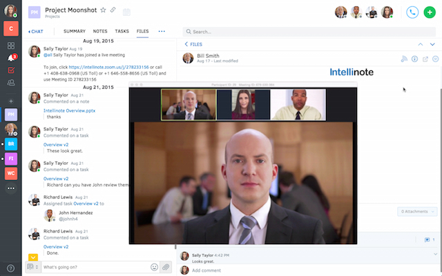 Intellinote: plaats uw taken, bestanden, berichten en online vergaderingen in één videoconferentie