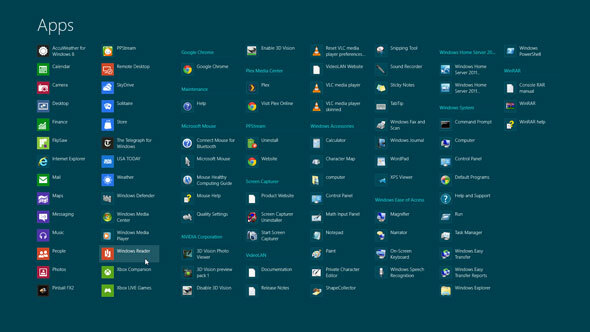 Mijn eerste uur met de Windows 8 Consumer Preview - A Snap Judgement [Opinion] alle apps