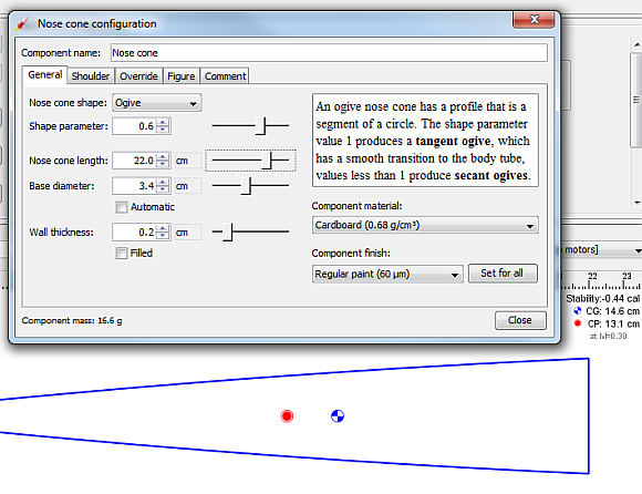 Simuleer het bouwen en lanceren van een modelraket met OpenRocket-raket2b