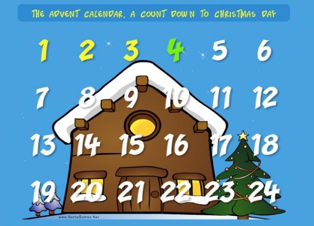 De adventskalender van de kerstman