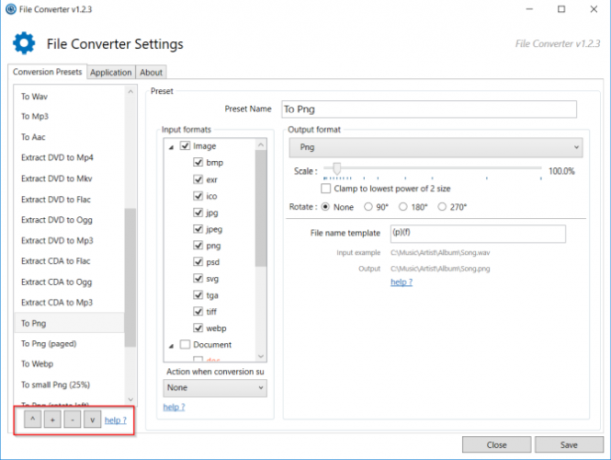 bestanden converteren via contextmenu met bestandsconverter