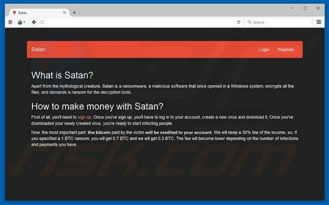 Ransomware-as-a-Service brengt iedereen chaos Ransomware as a Service Satan