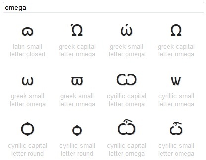 informatie unicode karakters