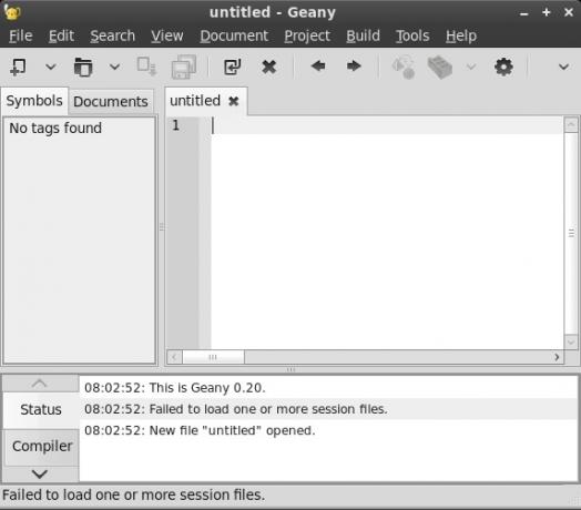 eenvoudige code-editor linux