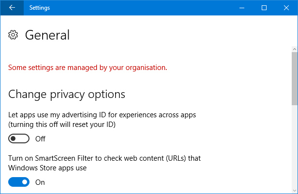 windows 10 privacy-instellingen