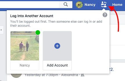 Snel wisselen tussen Facebook-profielen op één computer Facebook-accounts wisselen 1