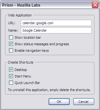 Prism - Google Agenda-configuratie