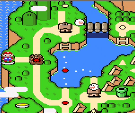 Super Mario World's Wereldkaart