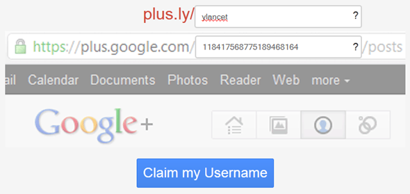 google plus url naam